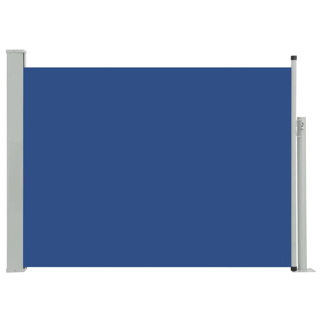 Tenda da sole laterale retrattile/schermo privacy per patio giardino terrazza balcone 120 x 500 cm blu 02_0007222