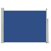 Tenda da sole laterale retrattile/schermo privacy per patio giardino terrazza balcone 120 x 500 cm blu 02_0007222