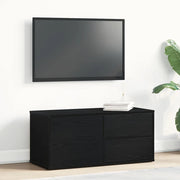 Mobile TV Rovere Nero 80 x 34 x 36 cm Legno multistrato 862483