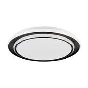 Plafoniera Moderna Moschetta Acciaio Nero Plastiche Bianche Led 36W 4800Lm Ip20