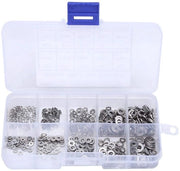 Pakkingring RVS 500 Stuks - Afdichtring Anti-losse - Veerpakkingset per M1.6/M2/M2.5/M3/M4 - Superficie Liscia - Set di Gomme di Diccia