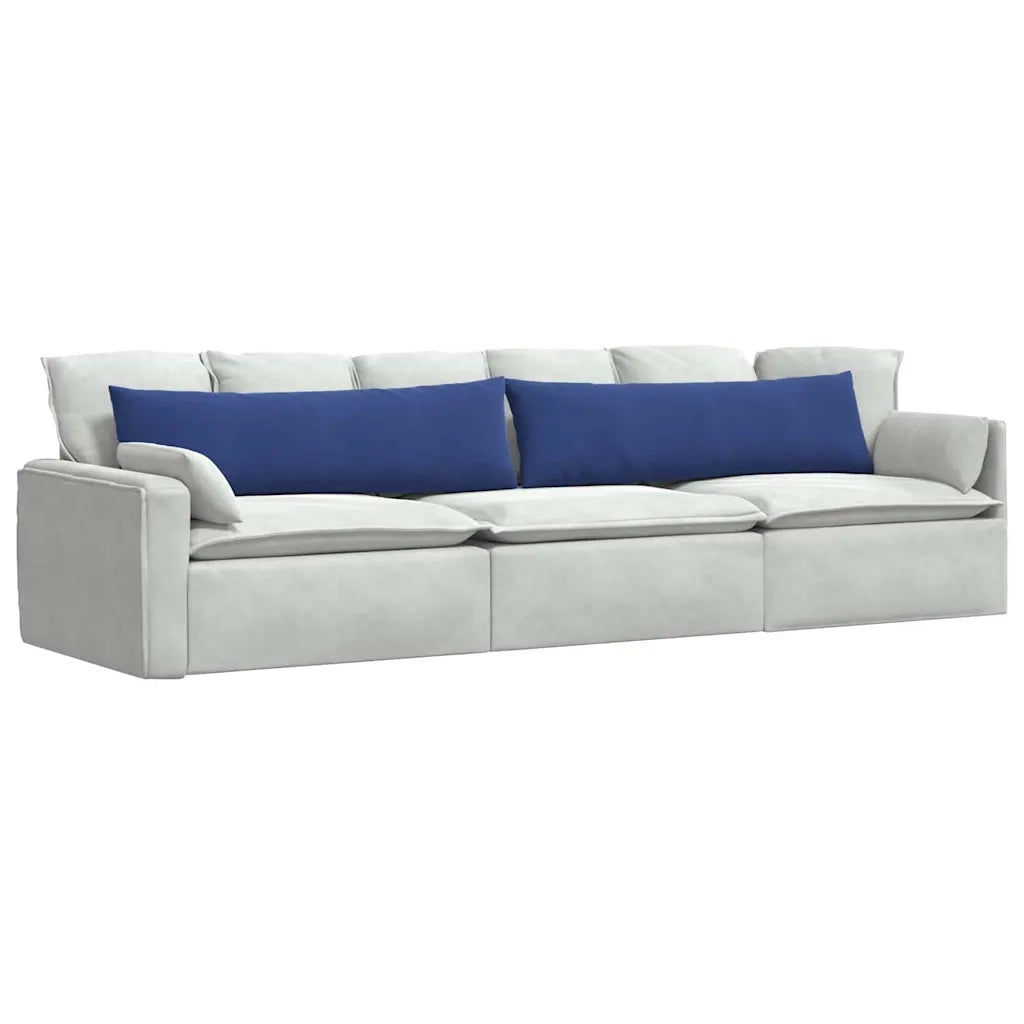 Cuscini da Divano 2 pcs Blu Polizia 145 x 40 cm