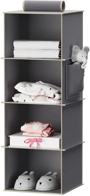 Raccoglienda appesa - Opbergrek - Organizzazione efficiente - Colore grigio - Magazzino abbigliamento - Ideale per camera da letto e armadio