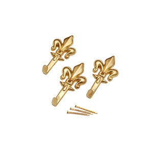 GANCIO P/QUADRO GIGLIO 47 MM ORO BL 3 PZ- DIESSE- 12,0 confezione