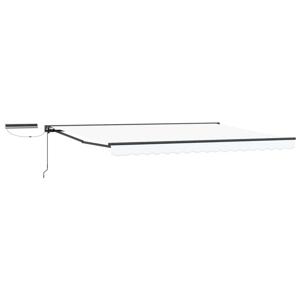 Tettuccio Elettrico Retrattile Bianco e Antracite 4,5 × 3,5 m 3422106