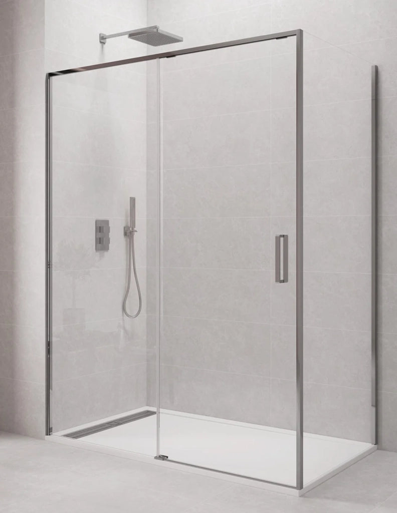 Box doccia ABANTE (TWENTY) 1+1 con lato fisso laterale 115x75 cm Cromo