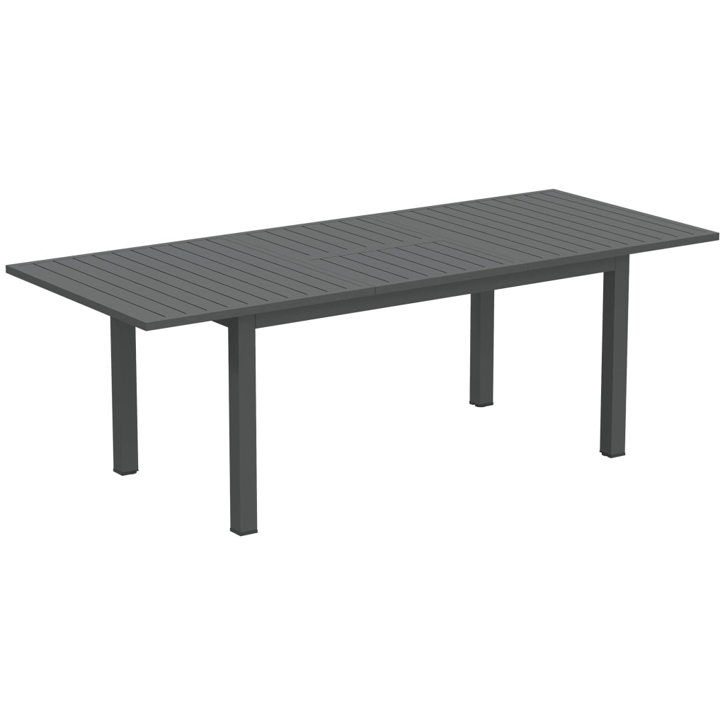 Tavolo da Giardino Allungabile ¨C MINIMAL ¨C Alluminio, Grigio, 160/220x90 cm