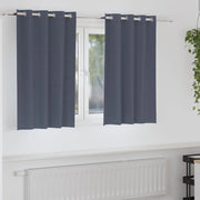 Tende Blackout con Anelli 2 pcs Antracite 140 x 140 cm 4107338