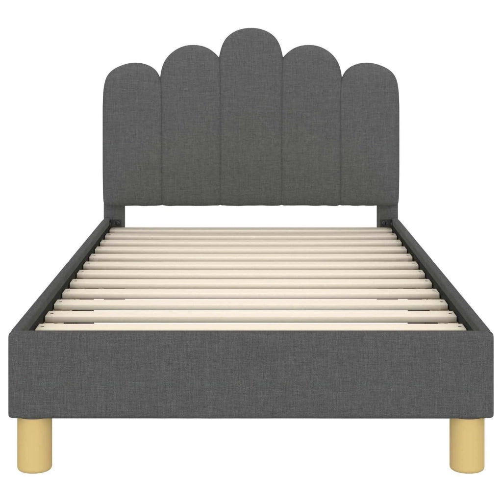 Struttura letto bambini con testata-Giroletto per bambini Grigio Scuro 80 x 160 cm 742225