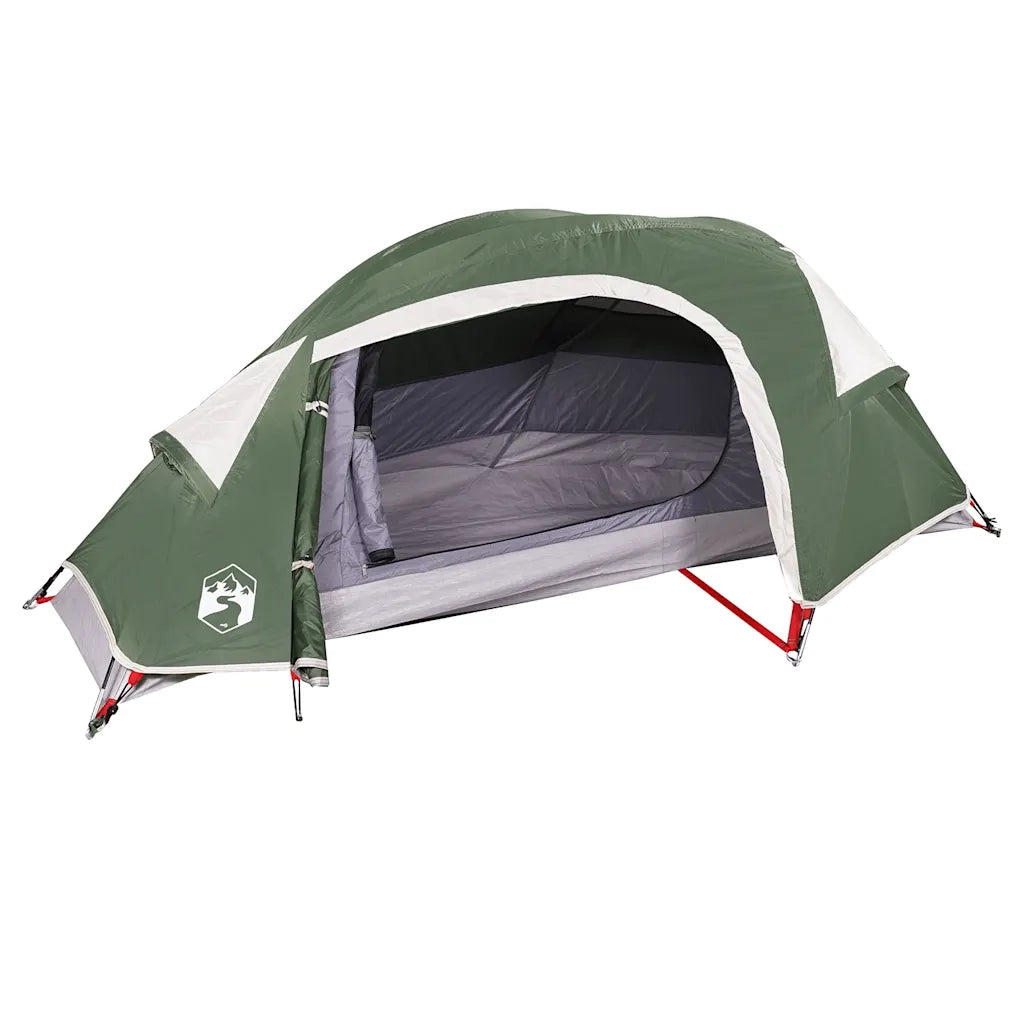 Tenda da Campeggio a Cupola per 1 Persona Verde Impermeabile 94559