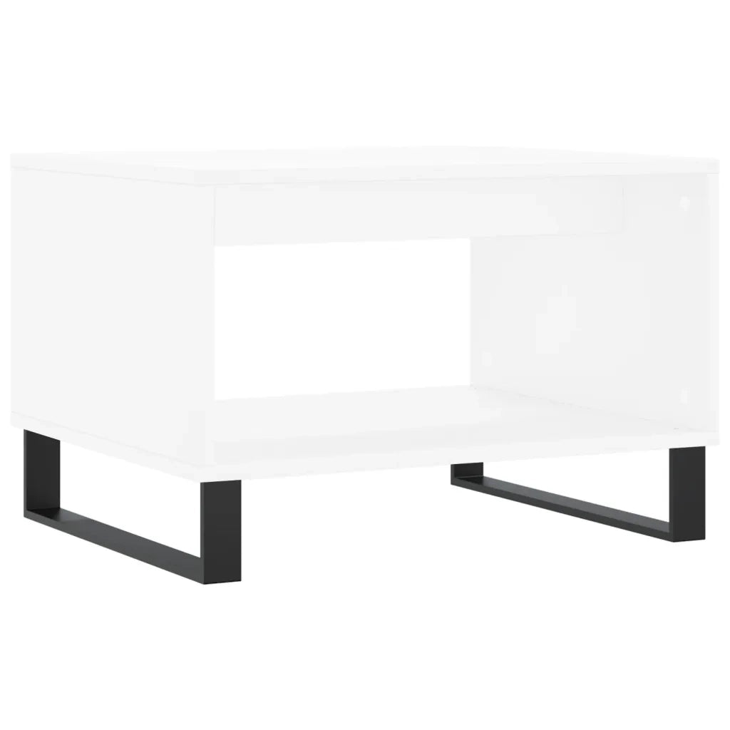 Tavolino da Salotto Bianco 60x50x40 cm in Legno Multistrato 829260