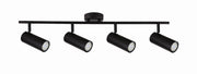 Plafoniera Candellux Colly nera a barra metallo 4xGU10