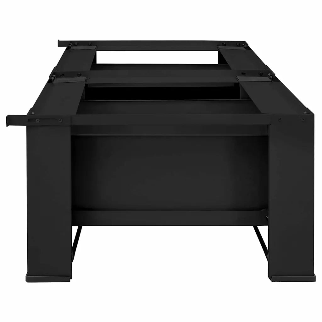 Pedestallo per Lavatrice 2 pcs Nero 127 x 54,5 x 32,5 cm 42022036
