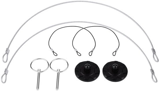 Kit di Bloccaggio Pin per Capotto Motore - 2 Pezzi - Alta Qualità in Alluminio CNC-Billet - Protezione da Vibrazioni - Installazione Facile - Protezione Anticorrosione - Blocco Capotto Motore