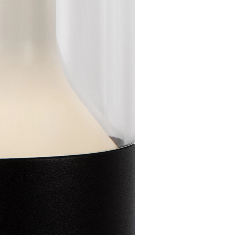 Maytoni lampada da terra moderna Koln 1 luce LED integrato IP54 nero alluminio