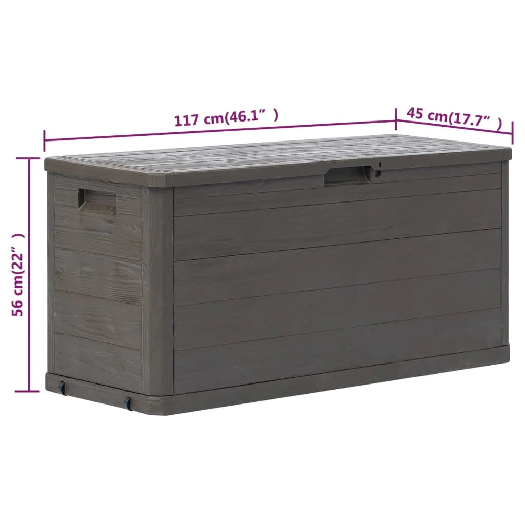 Contenitore/box da giardino marrone da 280 litri 02_0013026