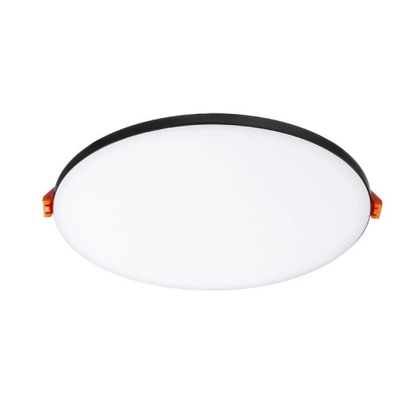 Lampada plafoniera BJORK R 16 da incasso nero  230V LED 12W  3000K