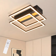 ZMH Lampada da soffitto LED quadrata 36W nera luce RGB regolabile per camera letto soggiorno cucina corridoio cameretta