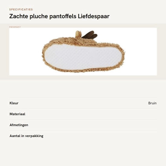 Pantofole soffici morbide - Slippers per Natale - Coppia di Pantofole - Rendier carino - Pantofole per Inverno/Autunno/Primavera