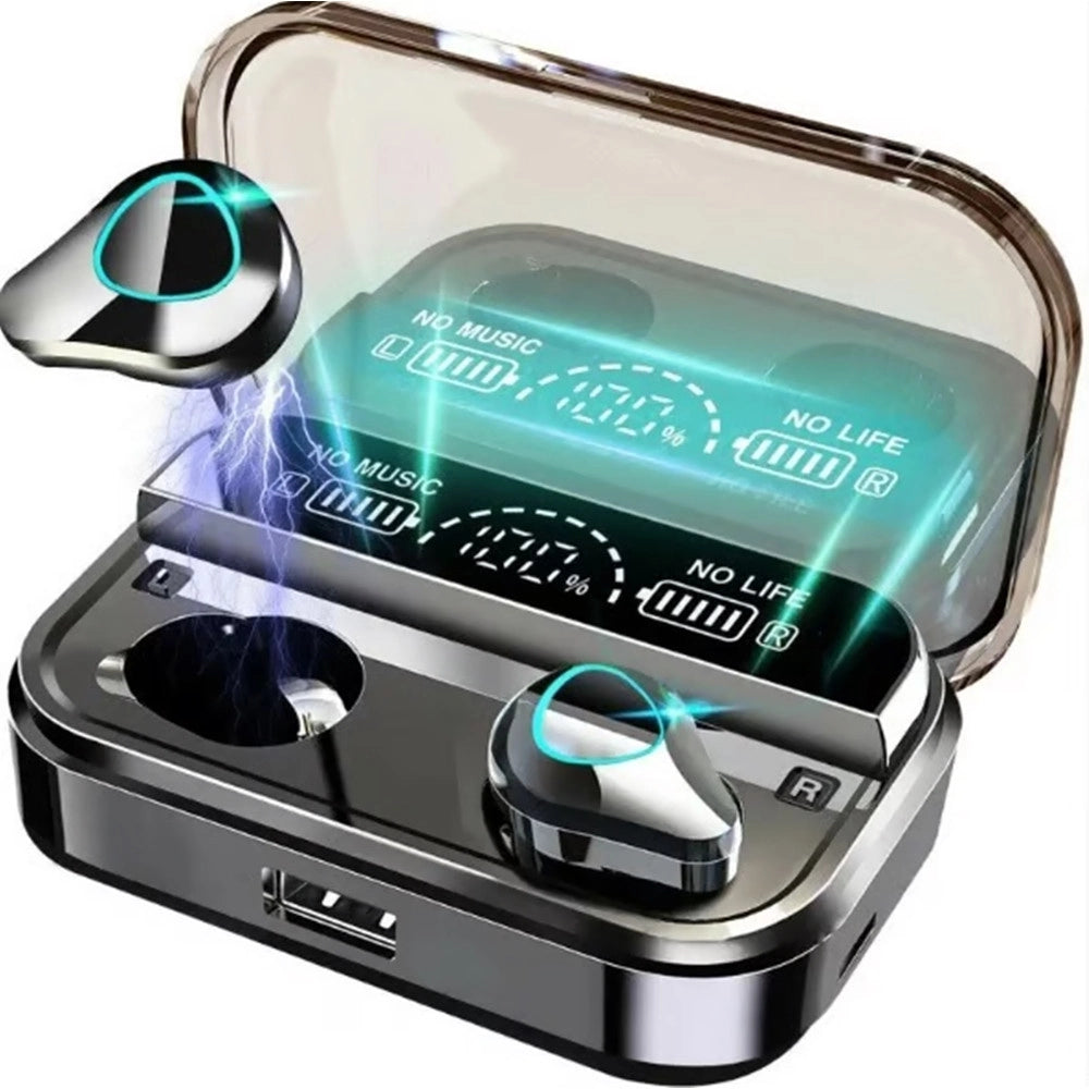 Trade Shop - Auricolari Sportivi Wireless Tws Cuffie Bluetooth 5.1 Impermeabili Suono Ad Alta Fedeltà -