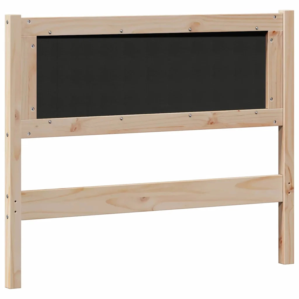 Testiera Altro Marrone e nero 100 cm Legno di pino massello 879026