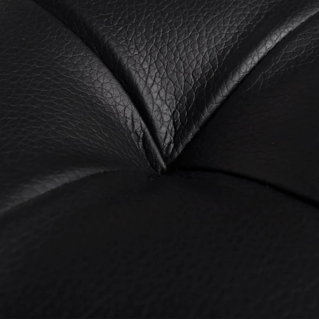 Pouf contenitore in pelle sintetica 87,5 x 36 x 41 cm nero 02_0021240