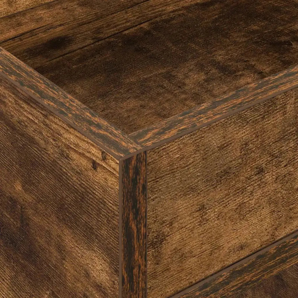 Tavolino Rovere fumé 30 x 30 x 56 cm Legno ingegnerizzato 890936