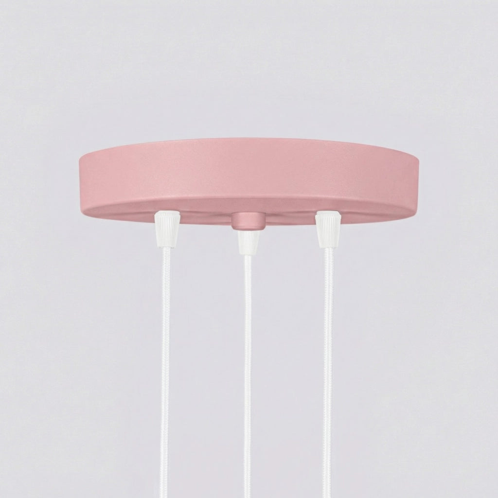 Lampada a sospensione KARBON 3P rosa