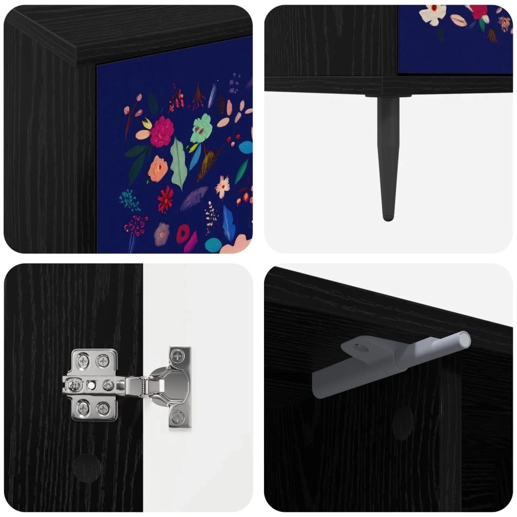 Mobile TV MAINZ 102 x 33 x 51 cm Rovere Nero 8007064