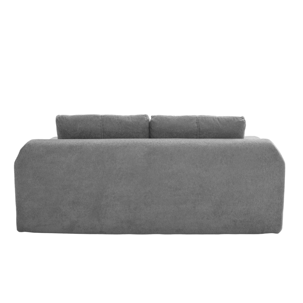Divano Letto Pieghevole con Cuscini ¨C Xylo ¨C Grigio Scuro, 179x95x79 cm