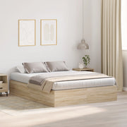 Struttura Letto con Contenitore in Quercia Sonoma 140x190 cm