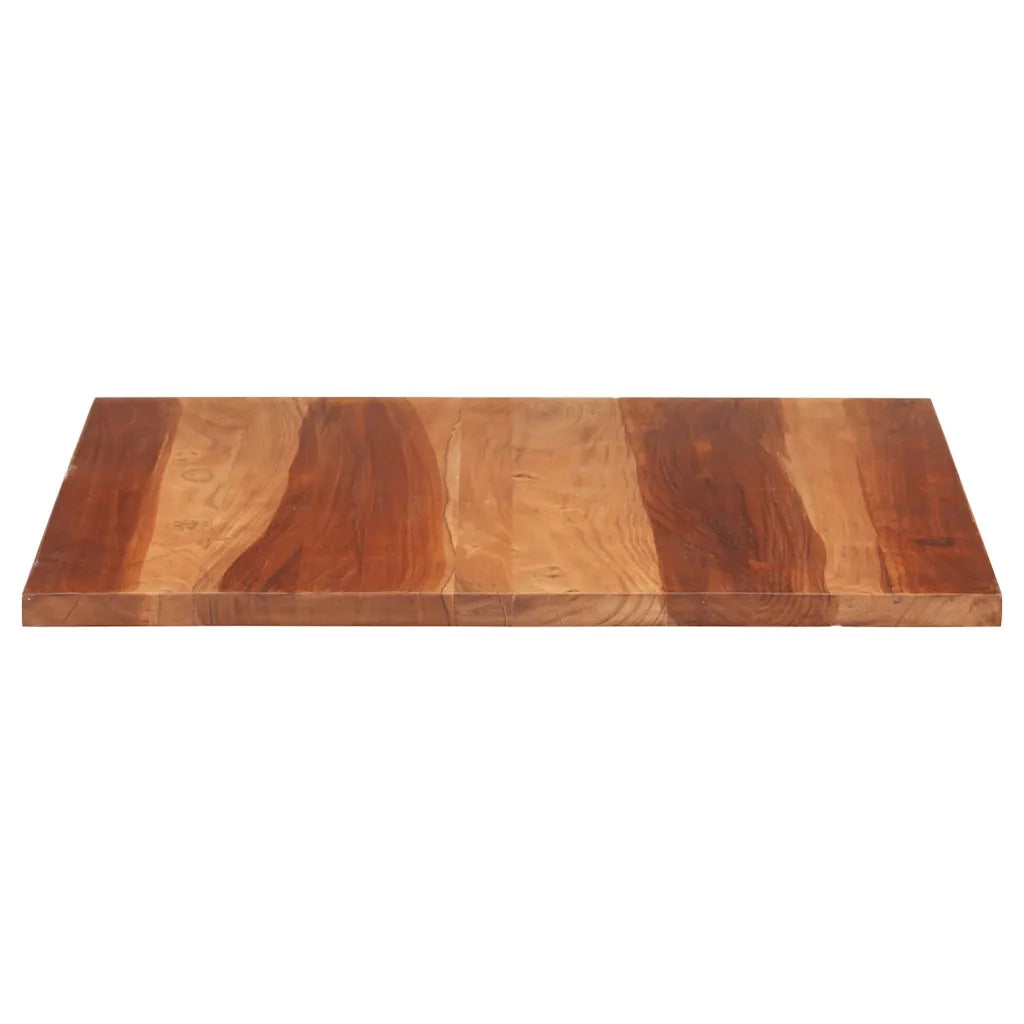 Piano Tavolo in Legno Massello di Acacia 25-27 mm 70x70 cm 285995