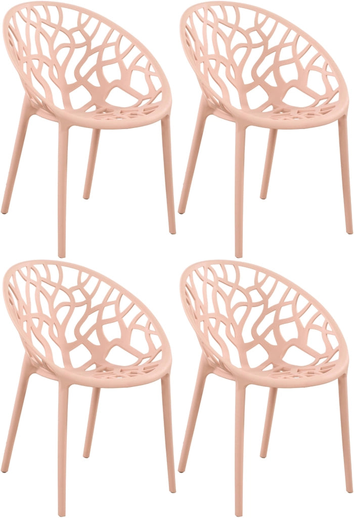 Set 4 sedie da giardino HOPE Rosa