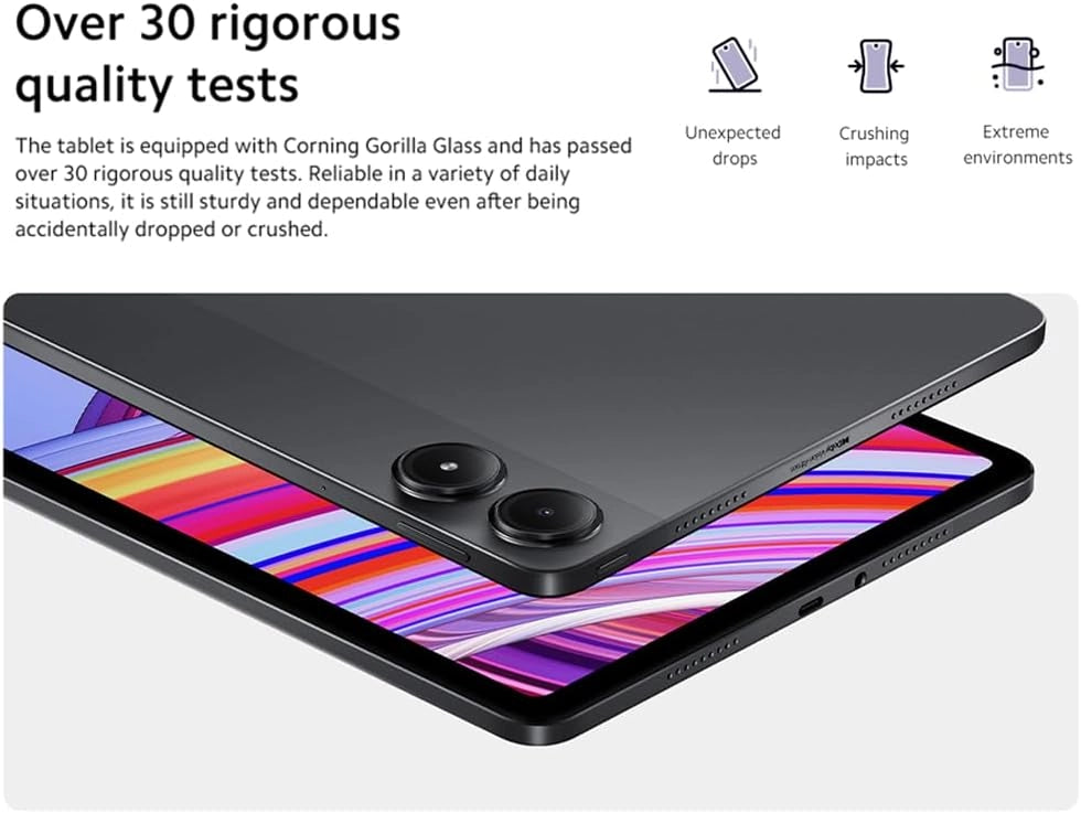 Redmi Pad Pro Tablet 12.1 Inch 5G Buttery Smooth Display 8 + 128 GB 2024 Android Mi Tablet con fotocamera posteriore da 8 MP, batteria da 10000 mAh fino a 33,9 giorni di durata della batteria