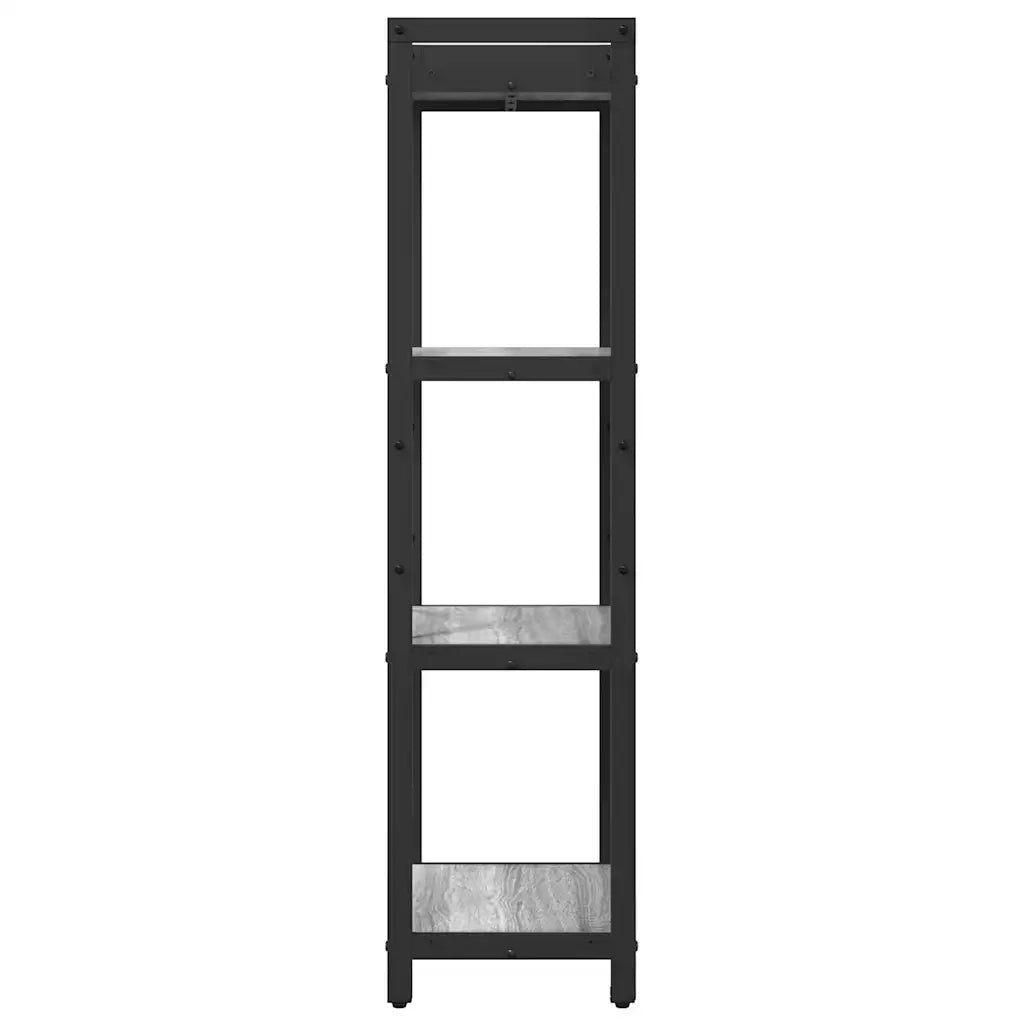 Libreria-Scaffale per Libri-Mobile di Stoccaggio Grigio sonoma 40 x 30 x 85 cm Legno multistrato 569589