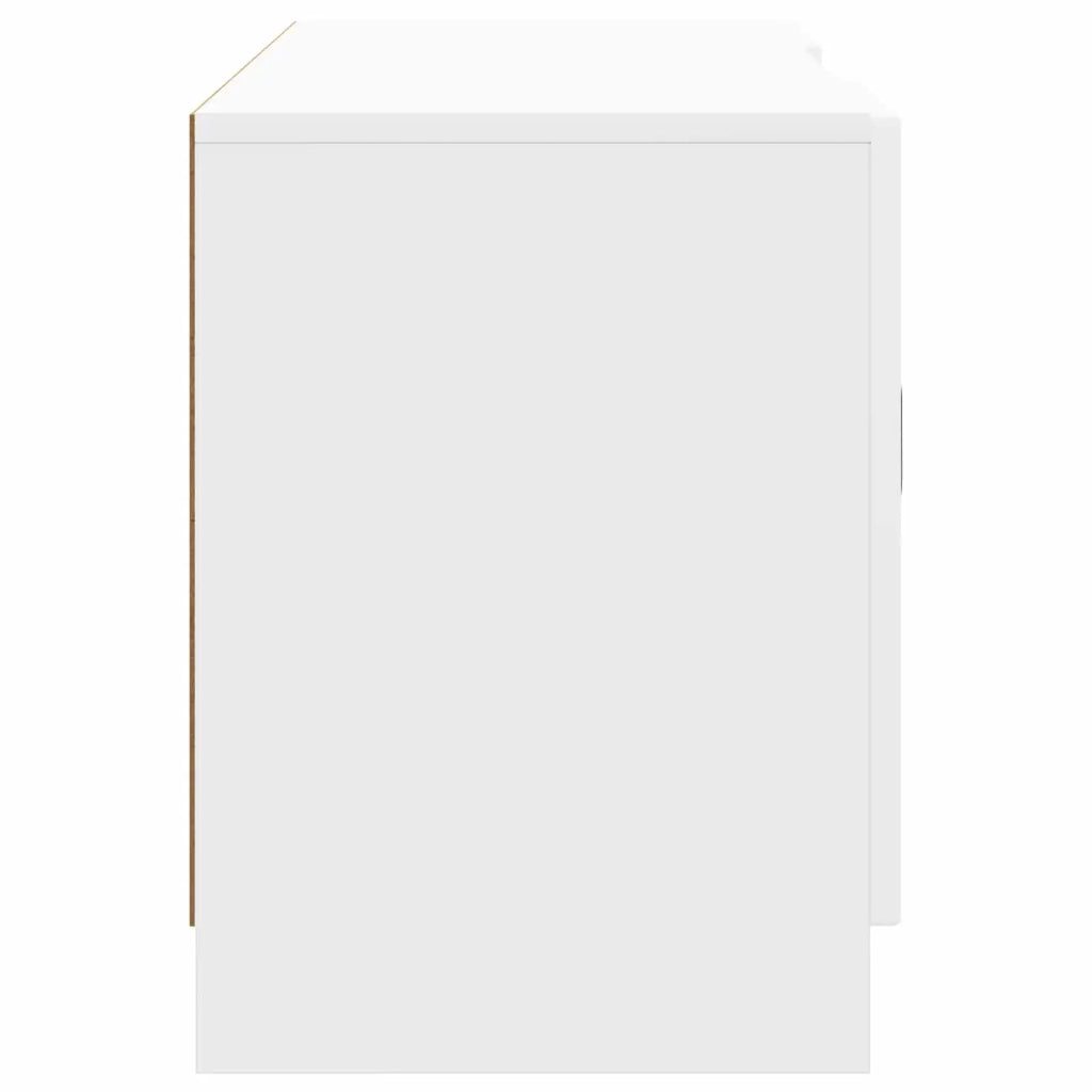 Mobile TV Bianco Lucido 102 x 34,5 x 47 cm Legno ingegnerizzato