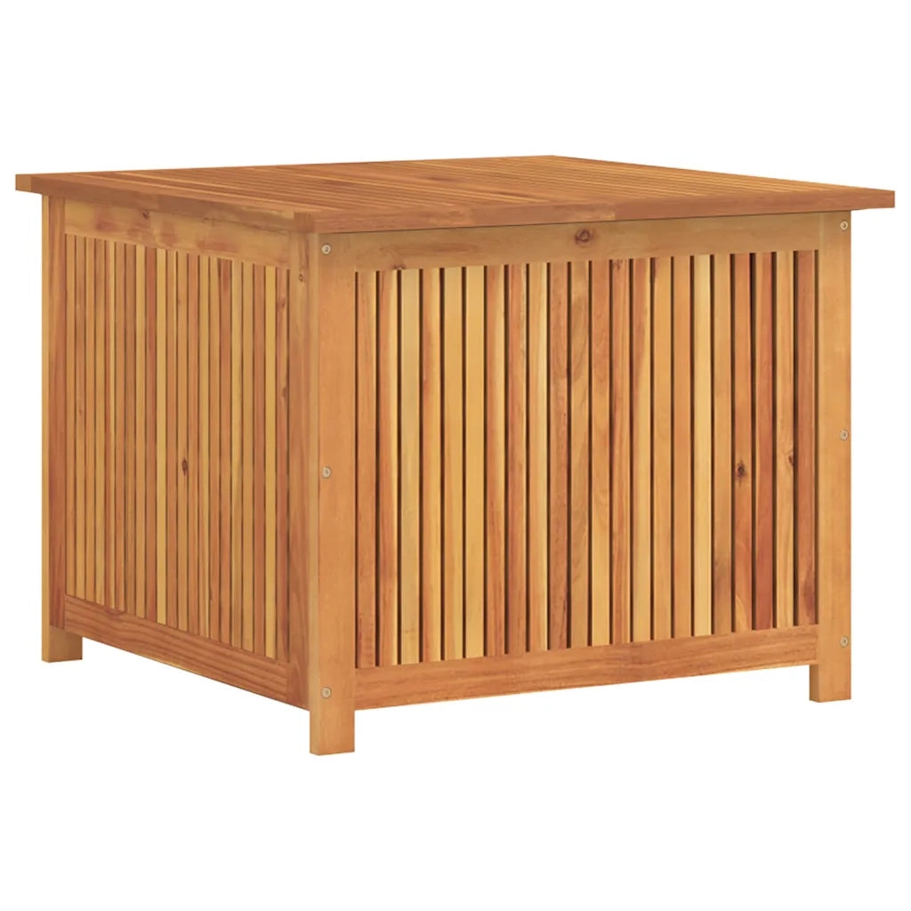 Contenitore da Giardino-Cassapanche da esterno 75x75x58 cm in Legno Massello di Acacia