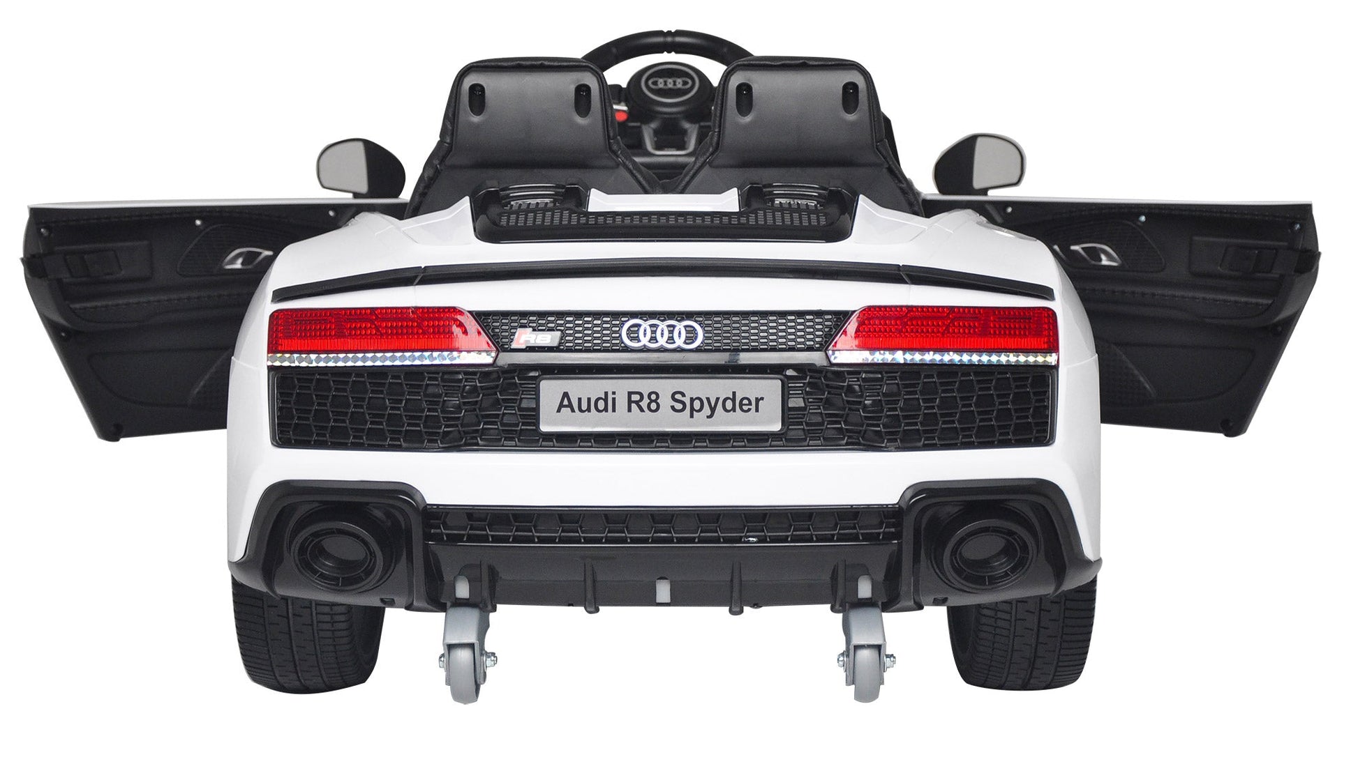 Macchina Elettrica per Bambini 12V con Licenza Audi R8 Spyder Bianca