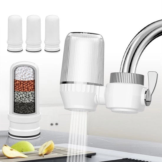 Pulitore per rubinetto, filtro, microfiltrazione avanzata, pulitore per rubinetto della cucina (2 filtri inclusi)