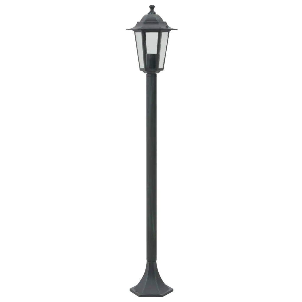 Lampioni da Giardino 6 pz E27 110 cm Alluminio Verde Scuro CFW6707547