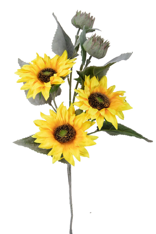 Set 4 Girasoli Artificiali per 5 68 cm