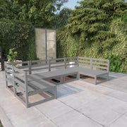 Set Divani da Giardino 6 pz in Legno Massello di Pino  cod mxl 37258