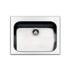 Lavello incassso acciaio spazzolato 57x51