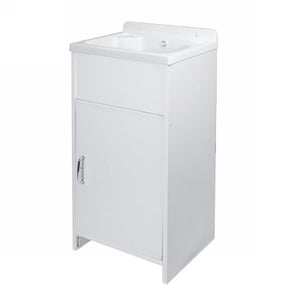 Mini lavatoio con mobile in PVC e vasca in polipropilene  - Bianco