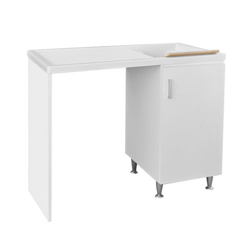 Mobile in legno con lavatoio + coprilavatrice 60x108 cm mod. Idex Versione SX