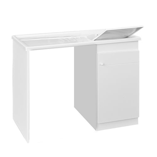 Lavatoio 60x108 cm + coprilavatrice vasca in resina Versione DX