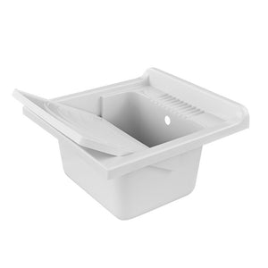 Pilozzo 60x50 cm + tavola in polipropilene Bianco