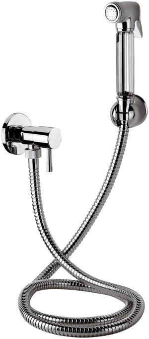 Set relax doccetta bide a pulsante, flessibile, rubinetto e supporto lux