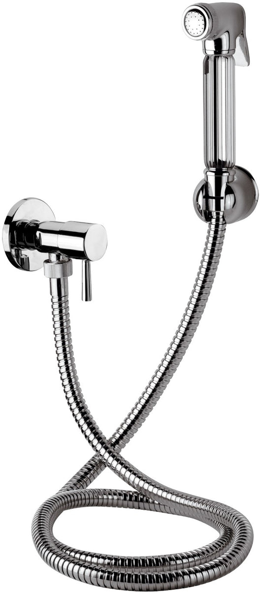 Set relax doccetta bide a pulsante, flessibile, rubinetto e supporto lux