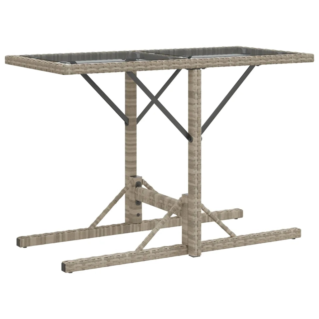 Set da Bistr¨° 3 pz | Set Salotto da Giardino con Cuscini Grigio Chiaro in Polyrattan